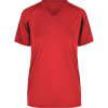 James & Nicholson Tričko JN 316, běžecké, krátký rukáv, dámské COT02031687605-red/black 2XL Červená/černá