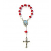 Ruženec do auta (1764D) - červený