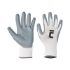 Cerva Rukavice nylon/úplet/nitril BABBLER, sivé/biele, veľ. 9/L