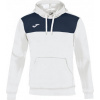 Joma Mikina WINNER HOODIE SWEATSHIRT WHITE-DARK NAVY Veľkosť: M