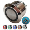 TLAČIDLO 22 mm VANDALOVZDORNÉ OKAMŽITÉ MONOSTABILNÉ LED VODOTESNÉ IP67