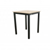 Doppler EXPERT WOOD antracit - záhradný gastro barový hliníkový stôl 90 x 90 x 110cm