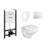 Fayans Cenově zvýhodněný závěsný WC set Jika do lehkých stěn / předstěnová montáž+ WC Neo SIKOJSJ1