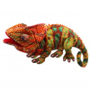 Maňásek na ruku - Velká stvoření - Chameleon - oranžový (Large Creatures 45 cm)