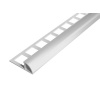 SP14/4 ukončovacia lišta C ACARA, PREMIUM, hliník elox striebro lesk, 11 mm, 2,5 m