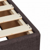 vidaXL Boxspring posteľ s matracom tmavohnedá 120x200 cm látka - Hnedá - 97433-208983
