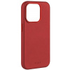 Kryt na mobil FIXED MagLeather s podporou MagSafe pre Apple iPhone 15 Pro Max červený (FIXLM-1203-RD)