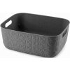 CURVER SOFTEX M 12,5L Košík 37,9 x 29,2 x 14,3 cm, tmavo sivý 00575-768