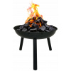 ZÁHRADNÉ OHNISKO PRE TÁBOROVÝ GRIL 57 CM VEĽKÁ OCEĽOVÁ MISKA ČIERNA BBQ 1006 (VEĽKÝ ZÁHRADNÝ KRB NA GRIL OCEĽOVÉ UHLIE BBQ 1006)