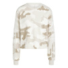 adidas Essentials 3-Stripes Camo-Print Cropped Sweatshirt womens Alumina M (12-14)