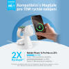 AppleMix ANKER MagGo 3v1 bezdrôtová nabíjačka pre Apple iPhone / AirPods / hodinky + EÚ adaptér - biela