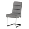Autronic DCL-P3107 SIL2 Stolička jedálenská, taštičkové pružiny v sedadle, madlo na operadle, svetlo šedá látka, čierny kov