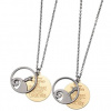 Disney Predvianočná nočná mora: Set 2 náhrdelníkov (Disney Store Japan Nightmare Before Christmas Jack Skellington 2 Piece Necklace Set)