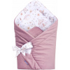 Zavinovačka pre bábätko Jukki ružová bavlnená Velvet 80 x 80 cm