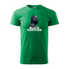 Sablio Tričko s potlačou BLACK PANTHER - zelené 4XL