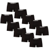 10PACK pánske boxerky Nedeto čierne (10NDTB001-brand) 5XL