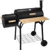 tectake 400821 multifunkčný záhradný gril bbq smoker - čierna