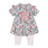 DIRKJE Set 2dielny šaty 68 White+Tropical Multicolor