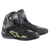 Topánky FASTER-3 DRYSTAR, ALPINESTARS (čierne / sivé / žltá fluo, veľ. 46)
