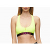 Dámske plavky Calvin Klein KW01048 ZIP BRALETTE neón zelené