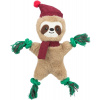 Xmas SLOTH vánoční lenochod 30 cm píská šustí plyš lano