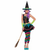 Kostým pre dievča - Čarodejnícky čarodejnícky neónový neón neon m 14+ (Elsa Dress Dress Set Elza 110/116)