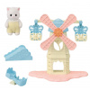 Sylvanian family Zábavný park s veterným mlynom a mačiatkom