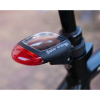 Solárny LED blikač na bicykel - zadné svetlo pod sedlo