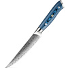 IZMAEL Damaškový kuchynský nôž Tukami Steak/Modrá 13.2 cm