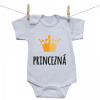 Boodyy Body s krátkym rukávom Princezná 68 (3-6 mesiacov)