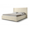 Wilsondo Čalúnená manželská posteľ s úložným priestorom Palmira 160x200 - smotanová
