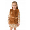 Mayoral 4365 Hnedá vesta z umelej kožušiny vesta, veľkosť 98