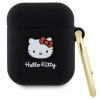 Hello Kitty Liquid Silicone 3D Kitty Head Logo Pouzdro pro AirPods 1/2 HKA23DKHSK