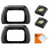 K&F Concept K&F Camera Viewfinder Cap*2pcs+Hot-shoe level*2pcs+Vacuum Cleaning Cloth*1, pre Sony FDA-EP19 Camera