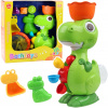 LeanToys Sada hraček do koupele s dinosaurem a příslušenstvím do mlýnku, 8 ks