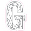Samolepka Gyeon G Sticker Silver (400 mm x 254,8 mm)