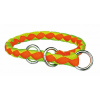 TRIXIE Nylonový obojek kulatý CAVO (S) 25-31 cm/12 mm - neon oranž/zelený DOPRODEJ