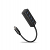 AXAGON HUE-M1C, 4x USB 3.2 Gen 1 MINI hub, kovový, kabel USB-C 20cm (HUE-M1C)