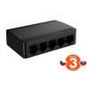 Tenda SG105M - 5x Gigabit Desktop Ethernet Mini Switch, 10/100/1000 Mb/s, 10Gb/s, fanless