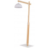 TK Lighting Oslo stojaca lampa 1x15 W biela-drevo 5592