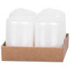 MagicHome Vianoce biela 4 x 6 cm 4 ks