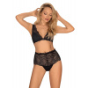 Dámska súprava Obsessive čierne (Klarita set) XXL