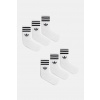 Ponožky adidas Originals 3-Stripes 6-pak biela farba, JV7410