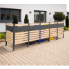 Westmann Box 5 kovový box na odpadkové koše 5 x 240l, imitácia dreva