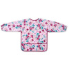 BABYONO Podbradník s dlhým rukávom Floral, 35 x 52cm, 6m+
