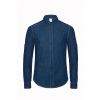 B&C Collection B&C | DNM Vision /men Denim keprová košeľa s dlhým rukávom_01.8589 Farba: deep blue denim, Veľkosť: M