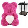 MEDVEĎ Z RUŽÍ ROSE BEAR darček 40 cm ružový