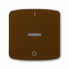 ABB TANGO Ovladač 3558A-A00933 H jednoduchý s potiskem a čirým průzorem (pro spínače řaz. 3S), hnědá