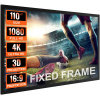 Vevor Projekčné plátno 110inch 16:9 4k pevný rám 3d pre domáce kino TYPM110YC16-9LHJKV0