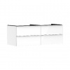 Hansgrohe Xelu Q - Umývadlová skrinka, 50x136x55 cm, 4 zásuvky, lesklá biela/matná biela 54086700